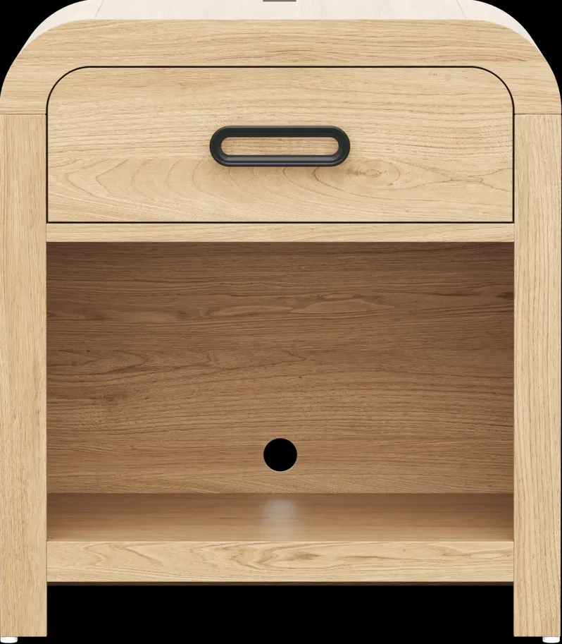 Kids Hidden Hills Light Oak Nightstand