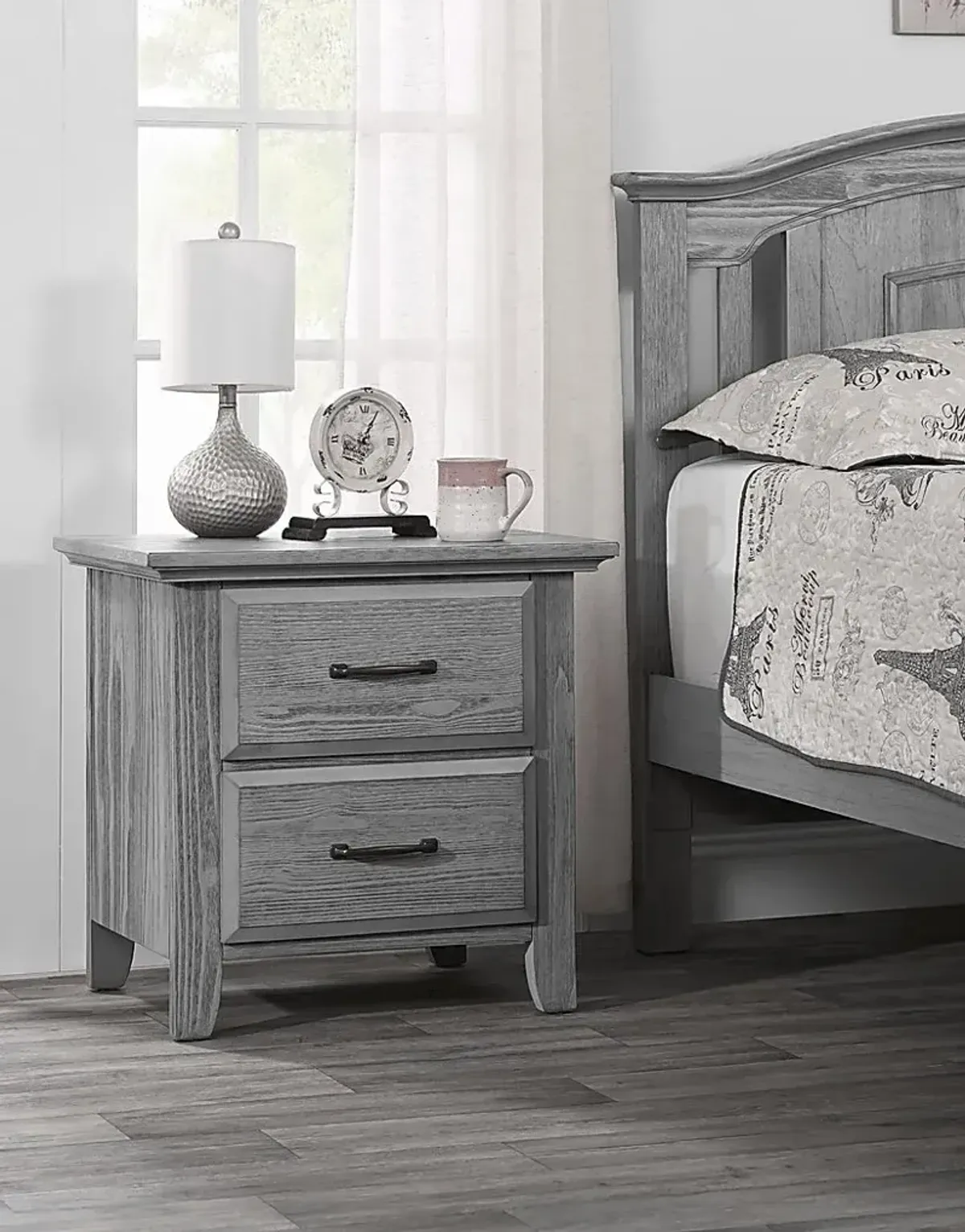 Kids Hillford Gray Nightstand