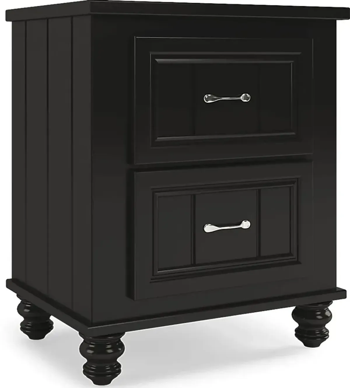 Kids Cottage Colors Black Nightstand