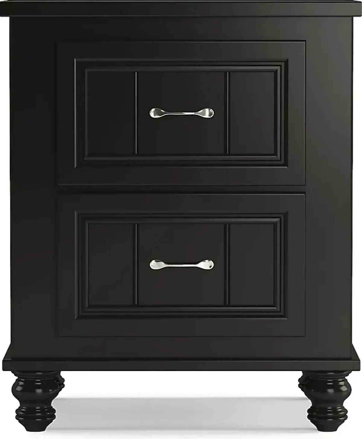 Kids Cottage Colors Black Nightstand