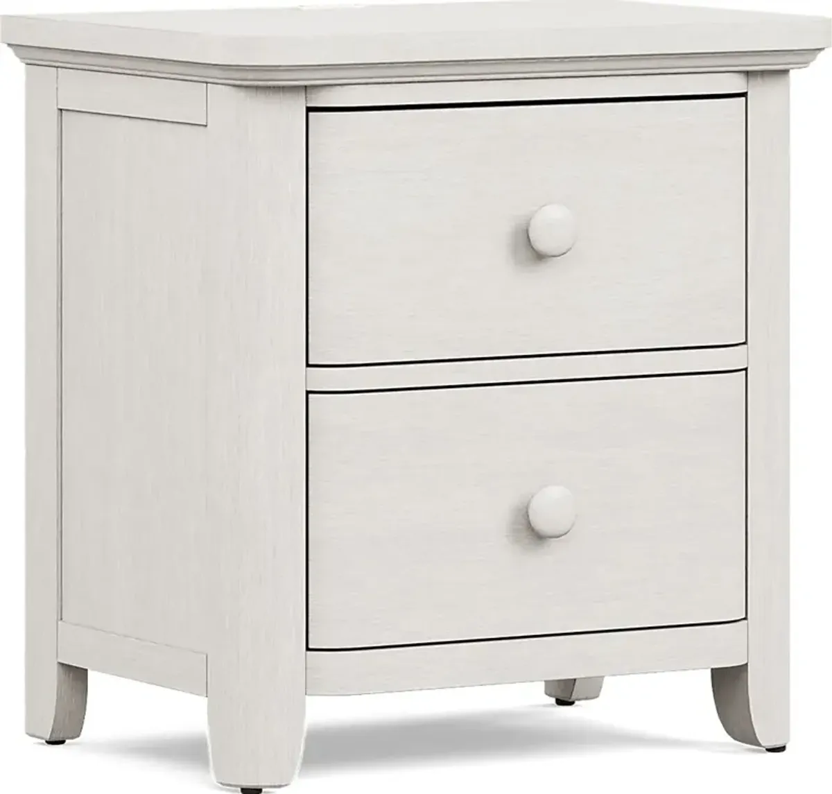 Kids South Bend Washed White Nightstand