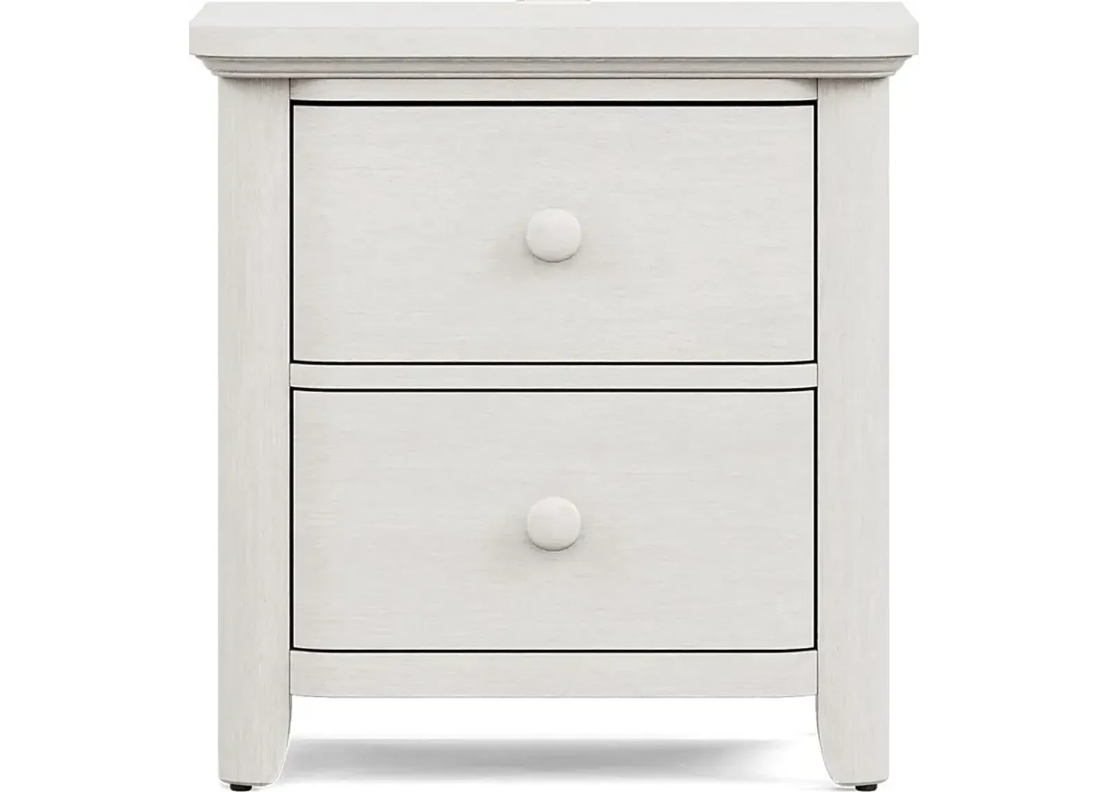 Kids South Bend Washed White Nightstand