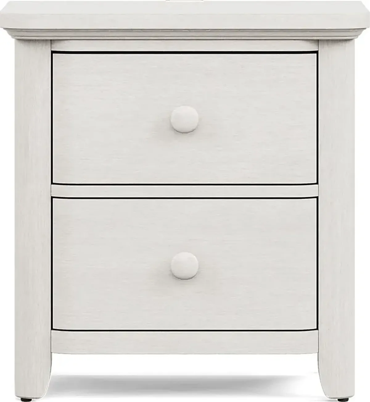 Kids South Bend Washed White Nightstand