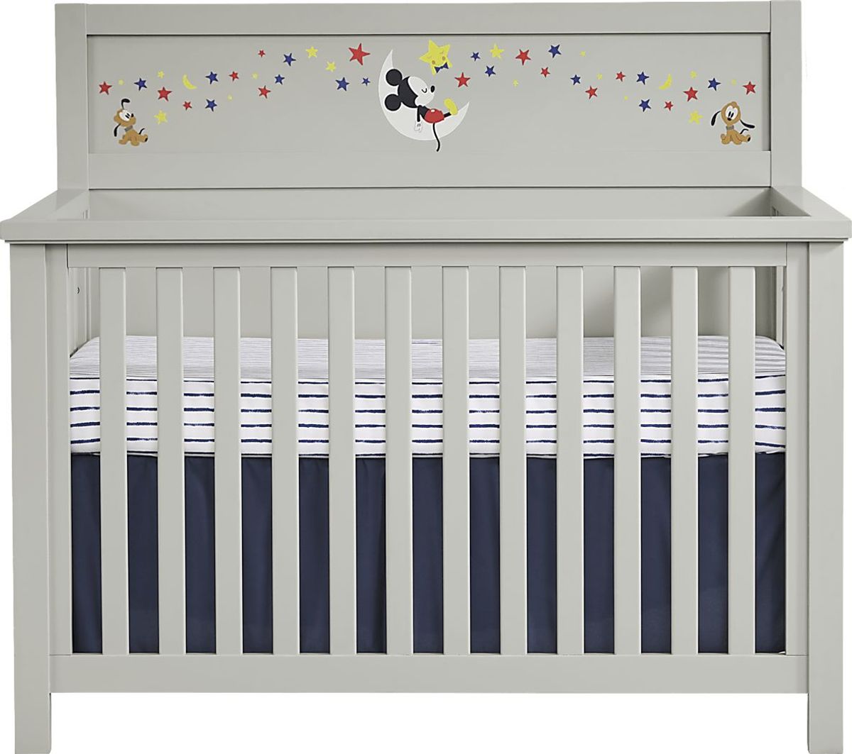 Starry Dreams with Mickey Mouse Gray Convertible Crib