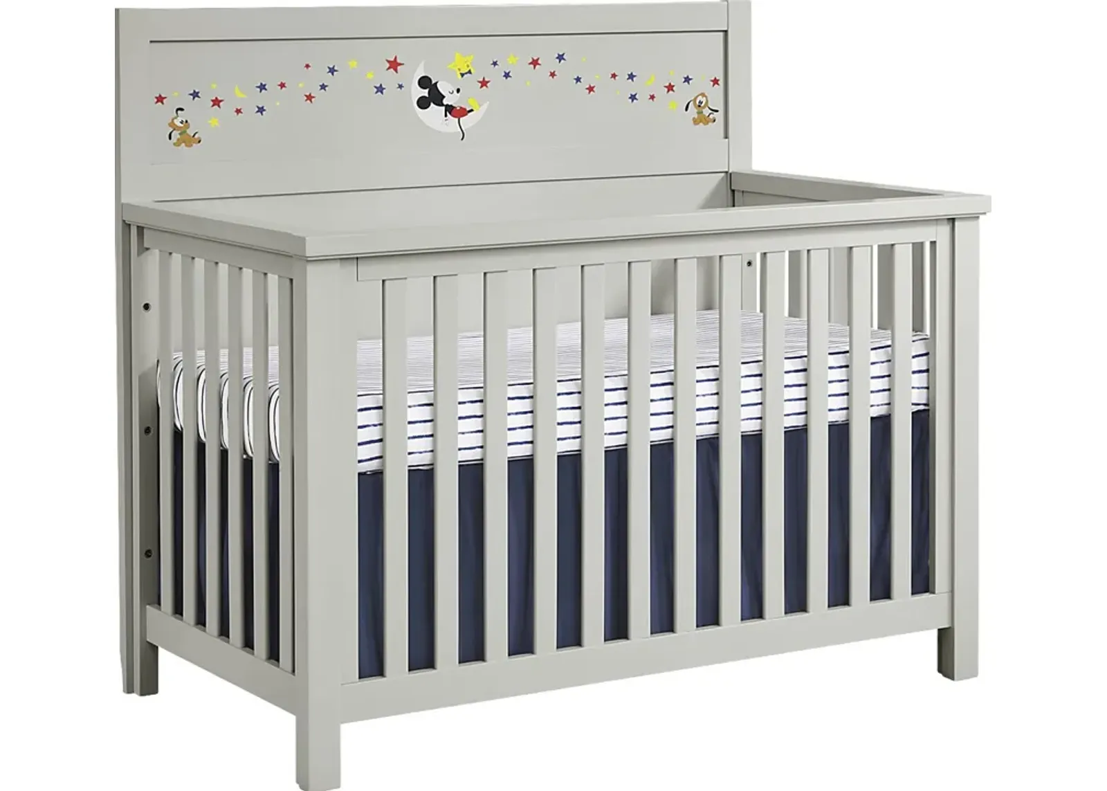 Starry Dreams with Mickey Mouse Gray Convertible Crib