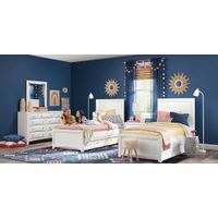 Kids Ivy League 2.0 White 5 Pc Twin Panel Bedroom