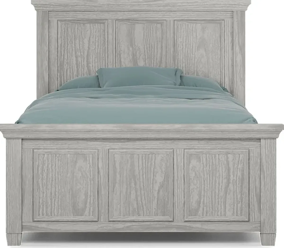 Kids Canyon Lake Ash Gray 3 Pc Full Panel Bed