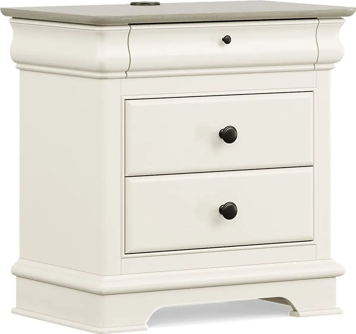 Kids Oberon Cream Nightstand