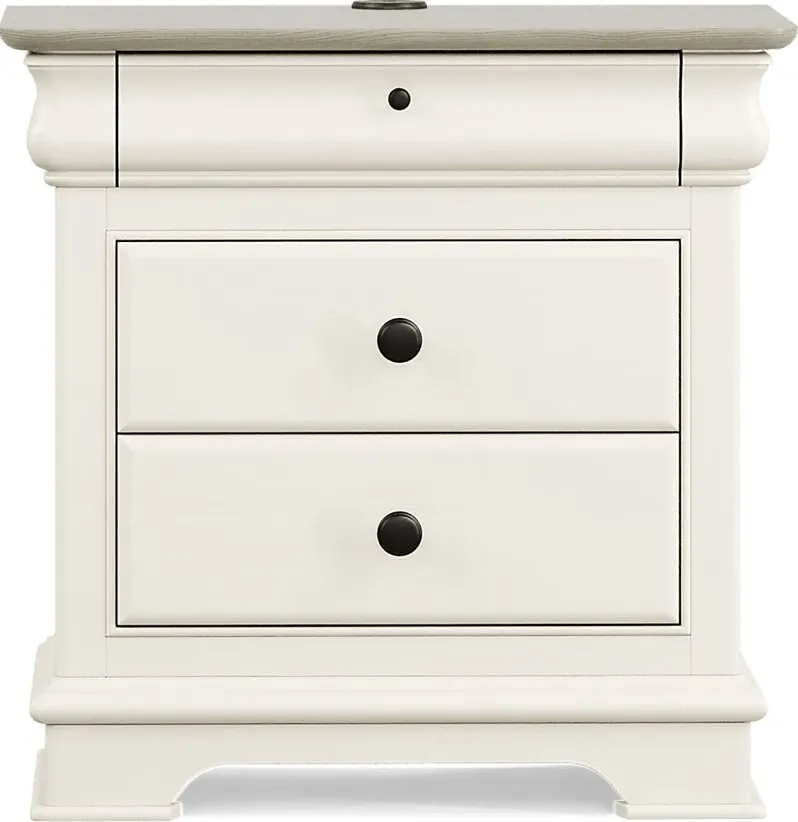 Kids Oberon Cream Nightstand