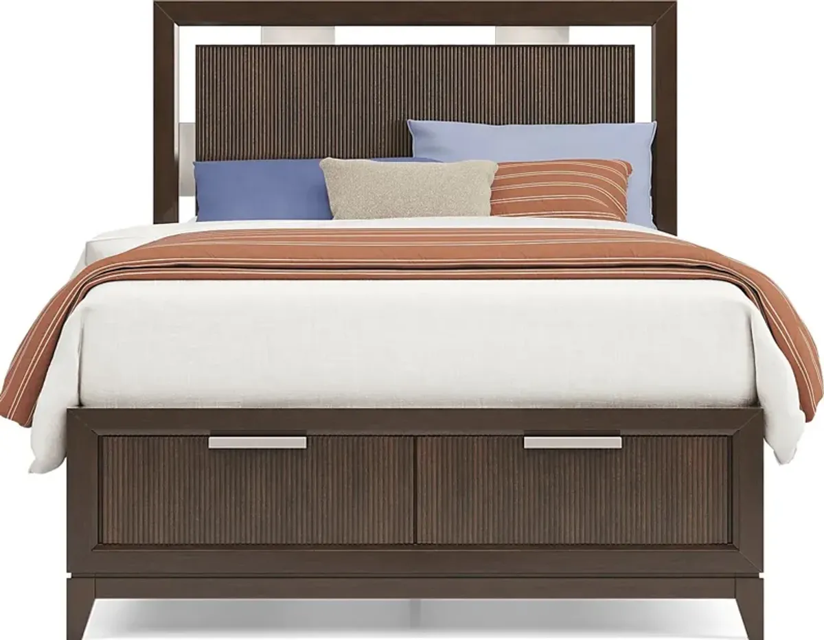 Kids Bellante Jr. 3 Pc Walnut Full Storage Bed