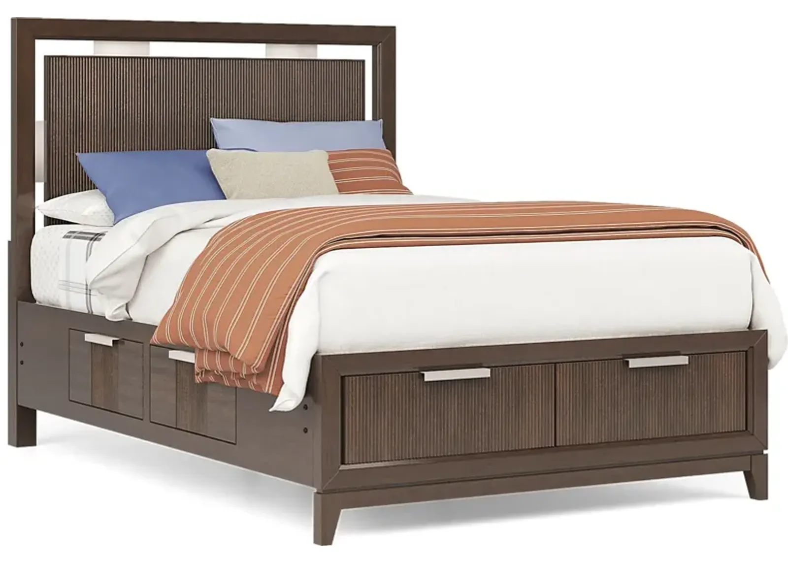 Kids Bellante Jr. 3 Pc Walnut Full Storage Bed