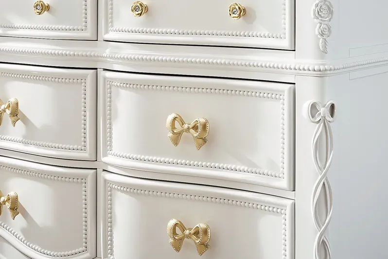 disney princess collection dresser Disney Princess Fairytale White 6 Drawer Dresser with Oval Mirror