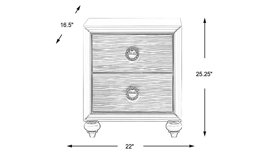 Kids Evangeline White Nightstand