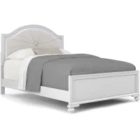 Kids Evangeline White 3 Pc Full Lighted Upholstered Bed