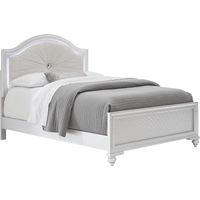 Kids Evangeline White 3 Pc Full Lighted Upholstered Bed