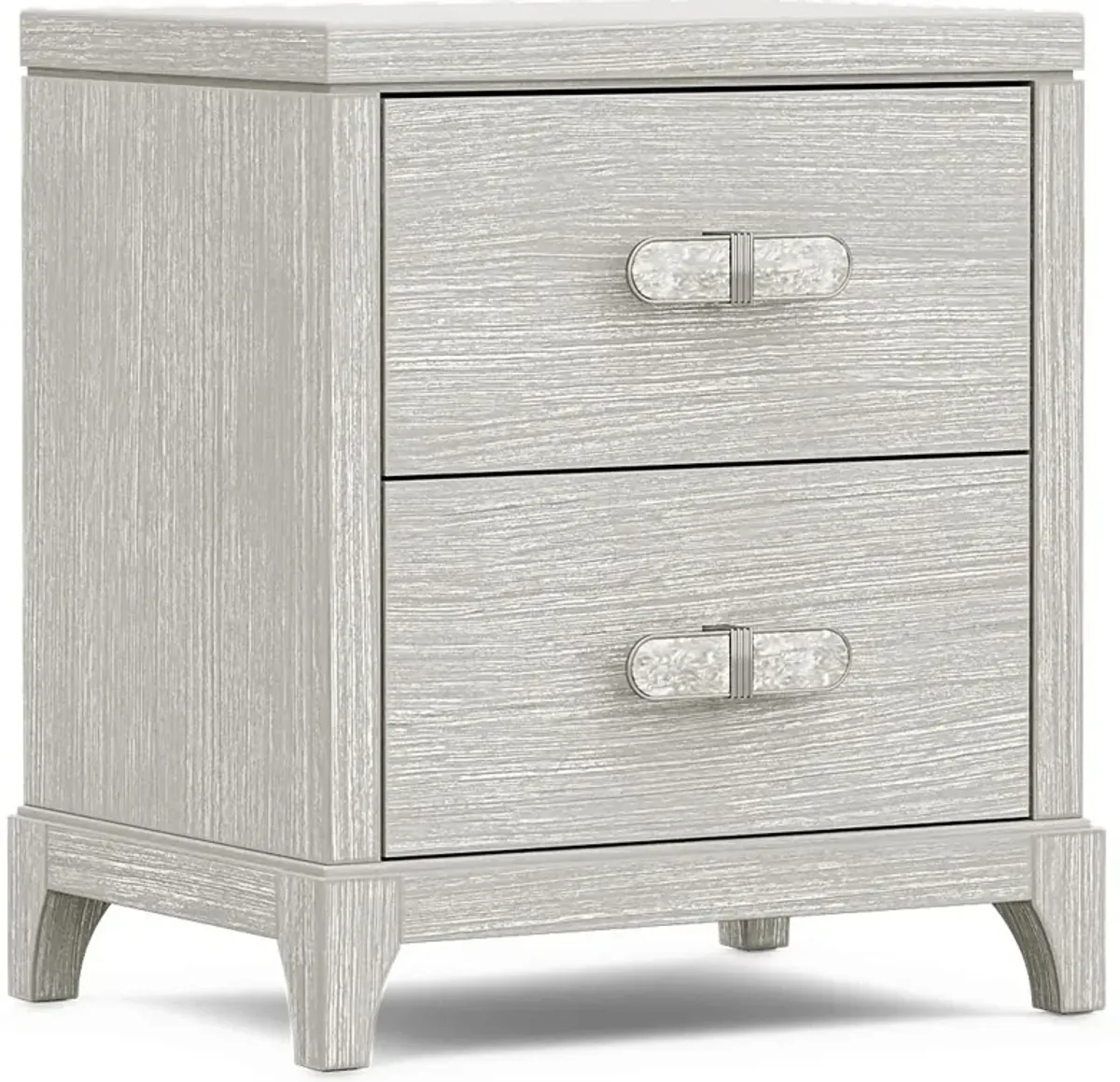 Kids Emilie Rose Wirebrush Gray Nightstand