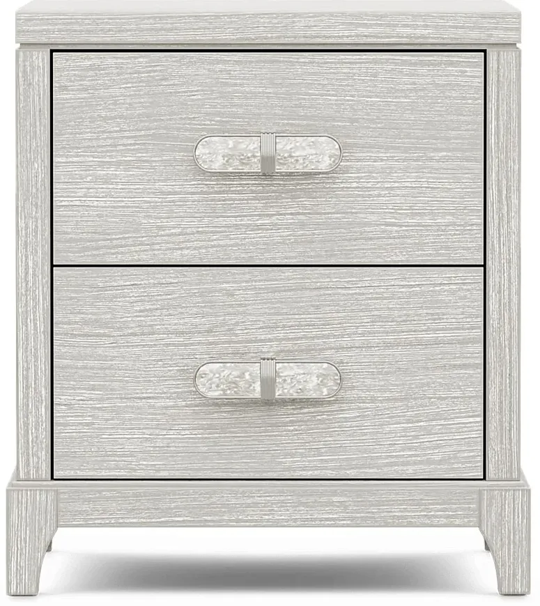 Kids Emilie Rose Wirebrush Gray Nightstand