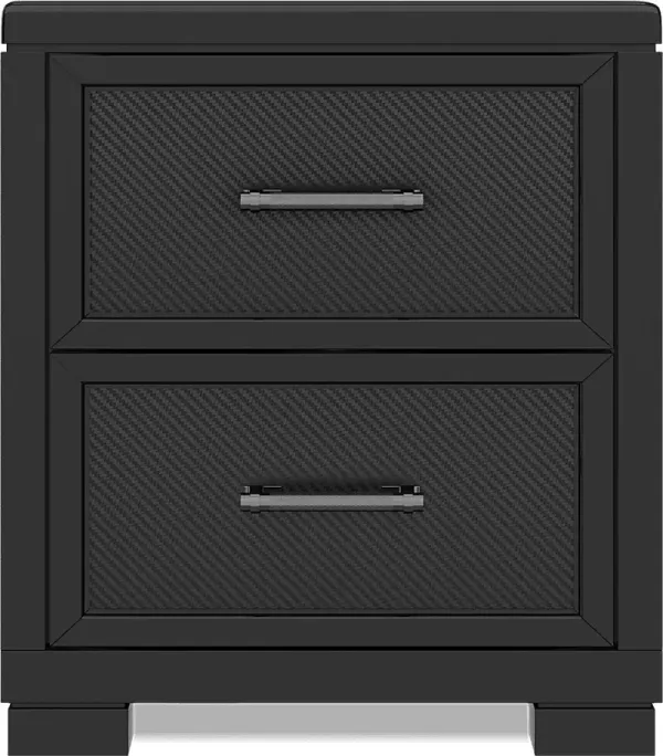 Kids Carbon Optix Black Nightstand