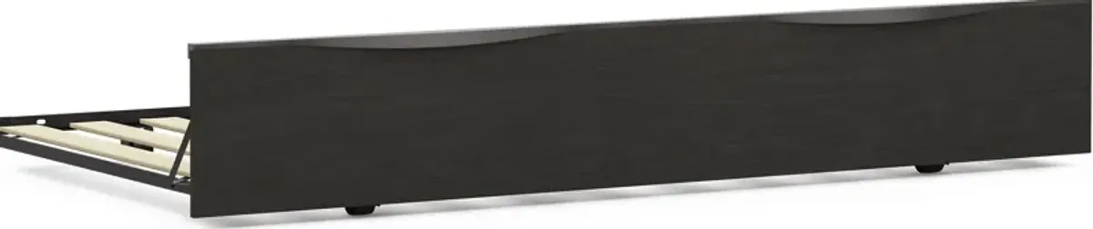 Kids Stardust Charcoal Twin Trundle