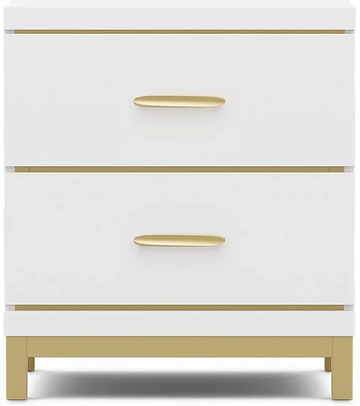 Kids Skye White Nightstand