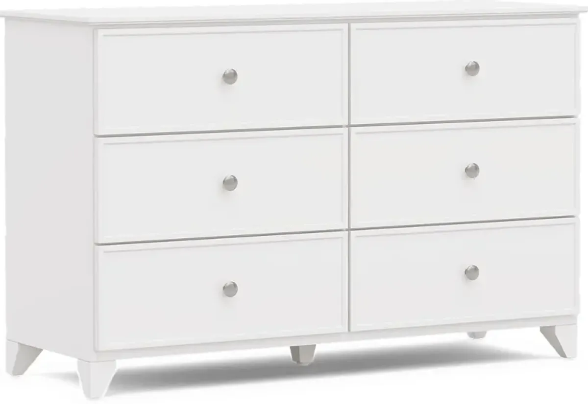 Kids Preston Place White Twin Panel Bedroom