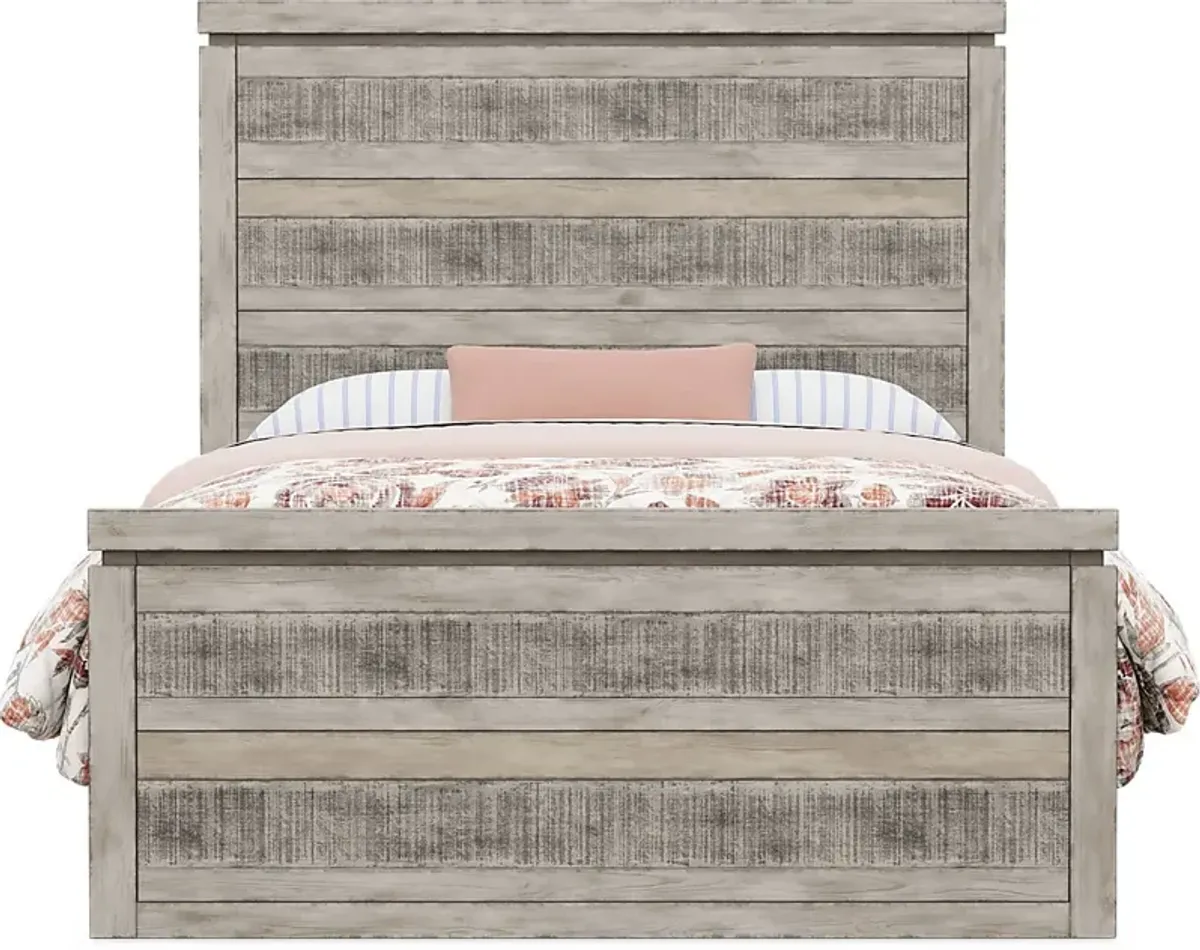 Kids Westover Hills Jr. Gray Full Panel Bed