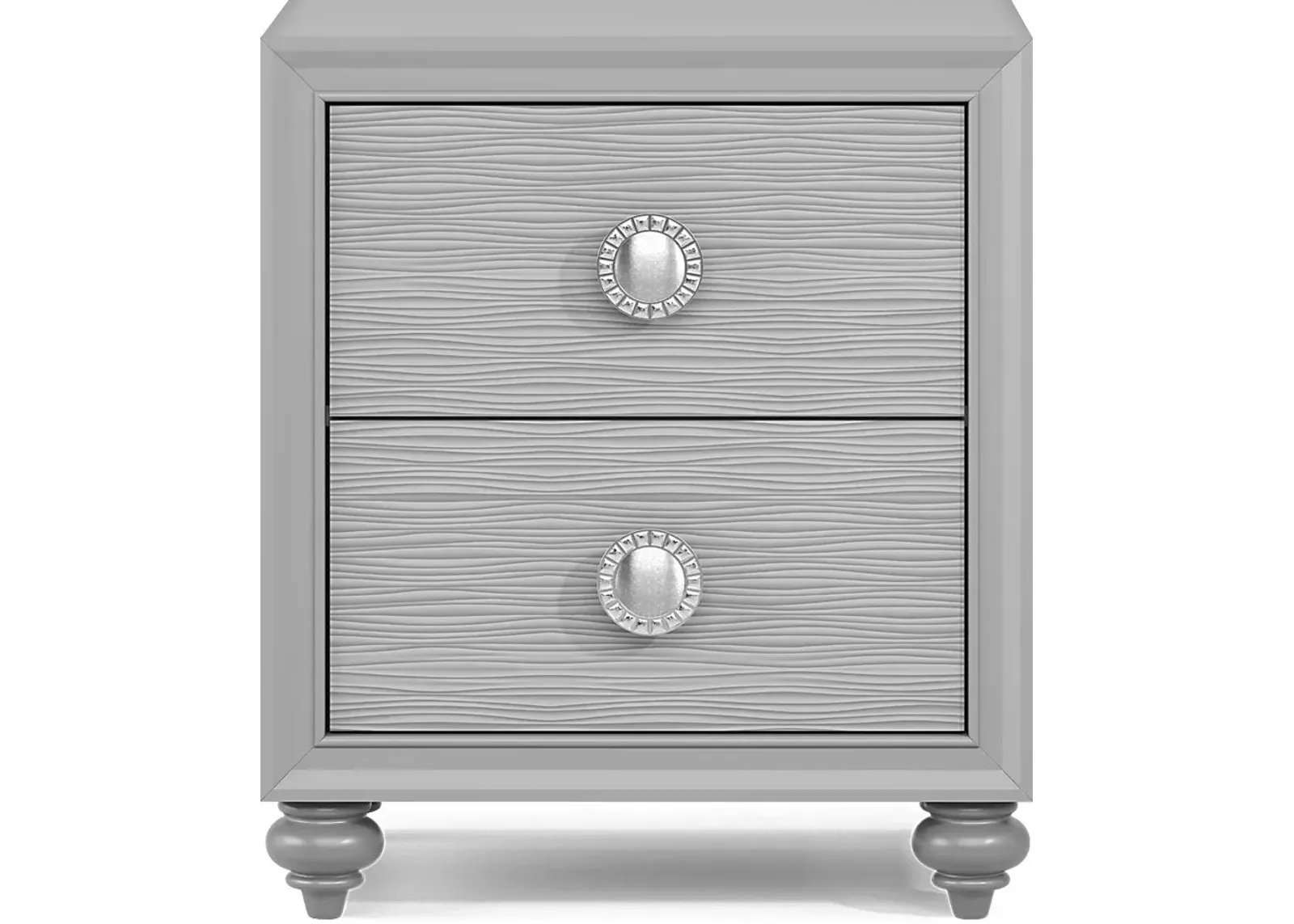 Kids Evangeline Silver Nightstand