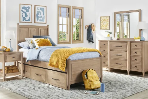 Kids Lindbrook Sand Twin Panel Bedroom