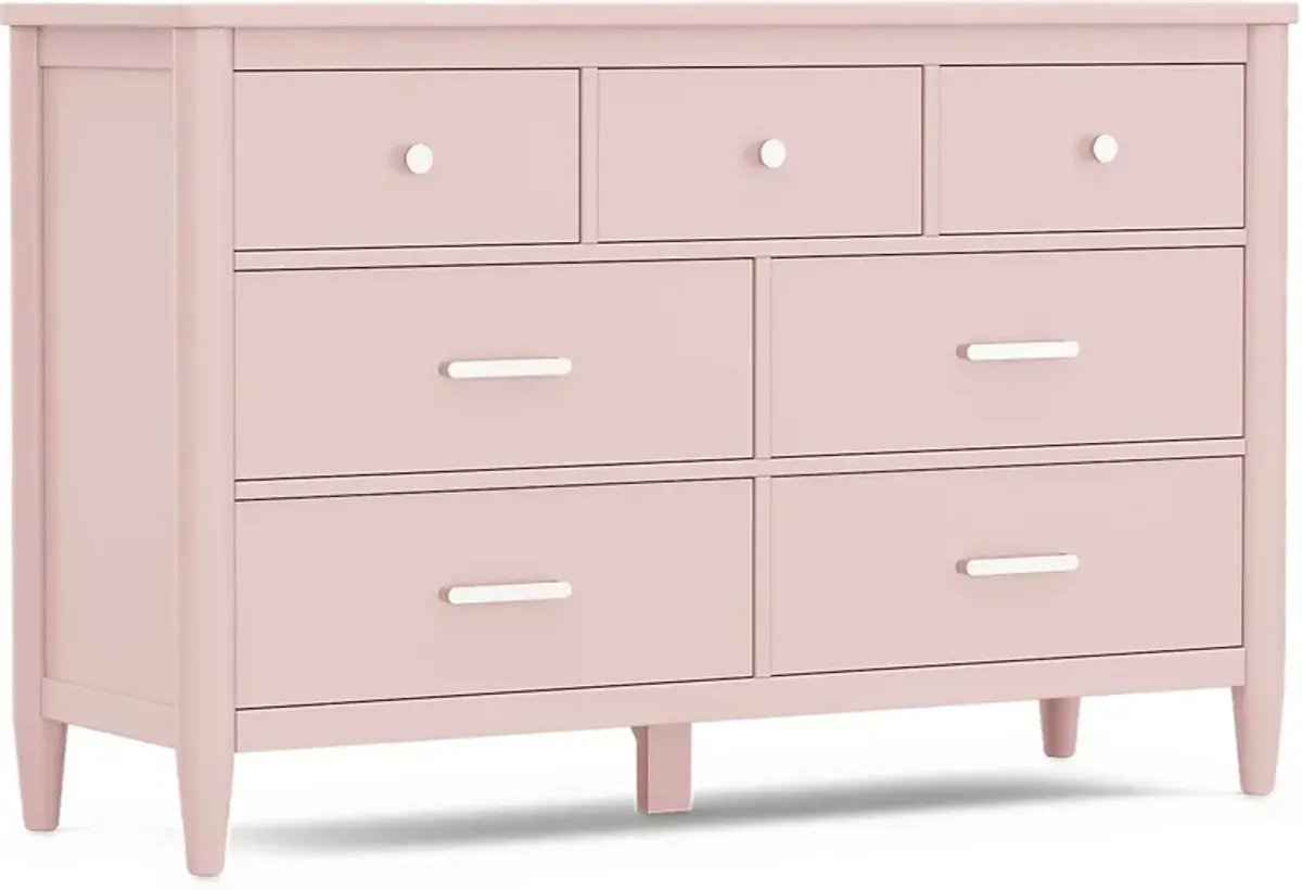 Kids Modern Colors Pink 5 Pc Twin Panel Bedroom