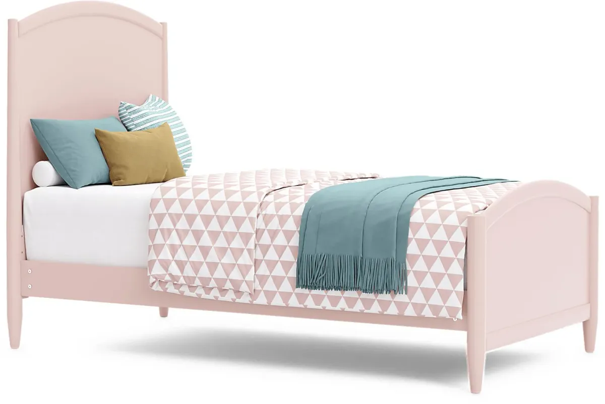 Kids Modern Colors Pink Twin Panel Bedroom