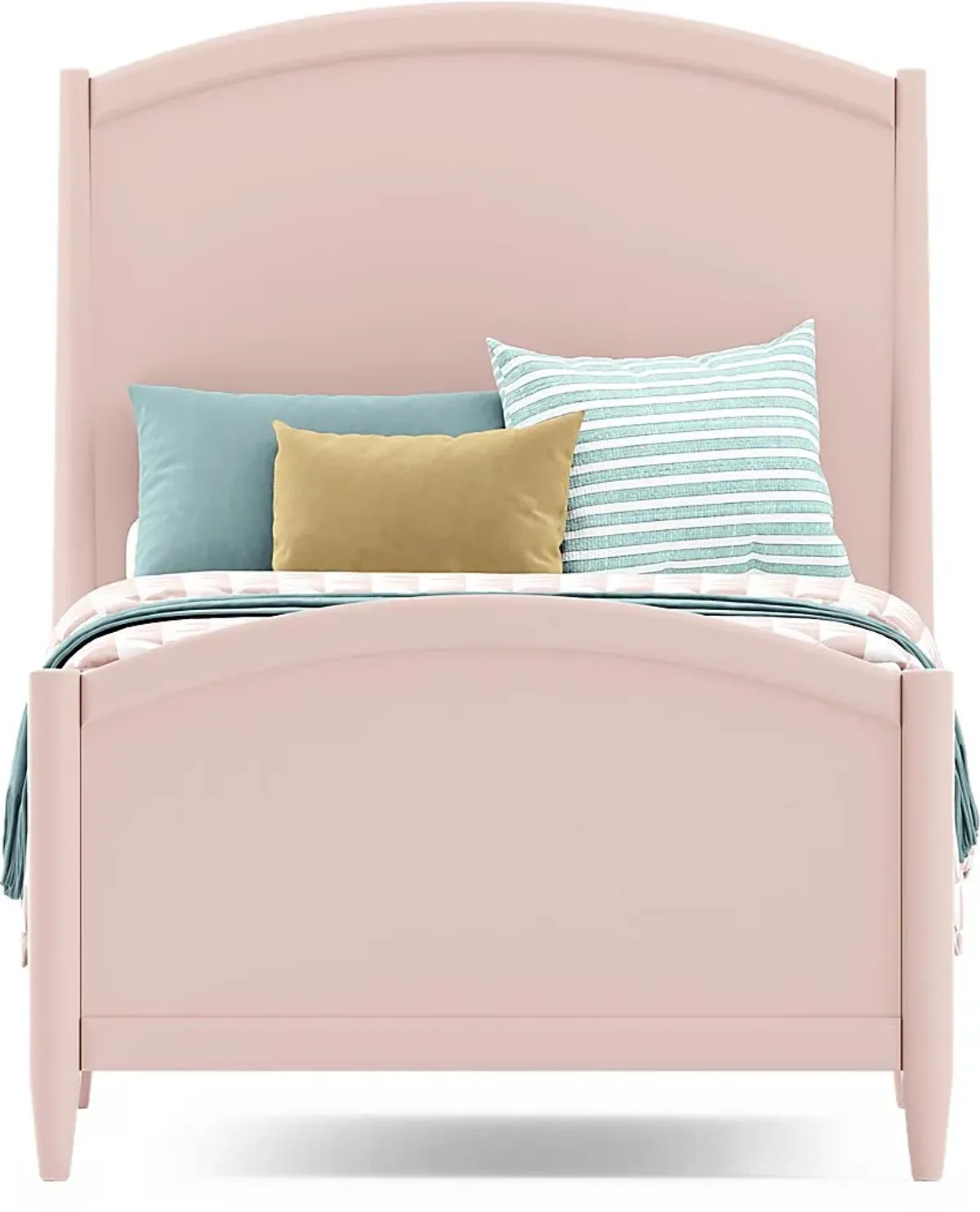 Kids Modern Colors Pink Twin Panel Bedroom