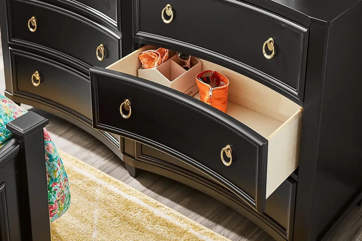 Kids Jaclyn Lane Black Full Panel Bedroom