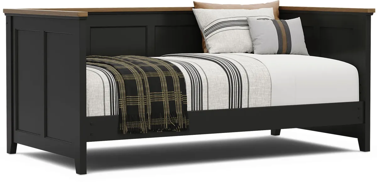 Kids Sugar Hollow Black Twin Daybed