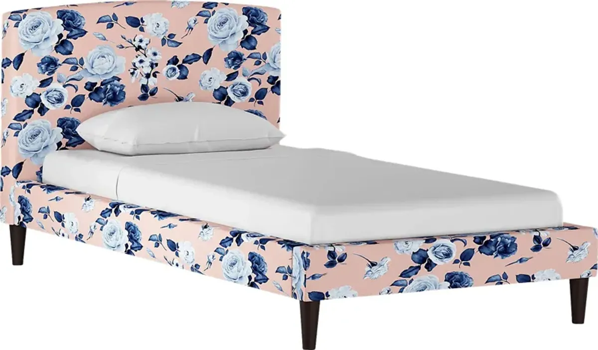 Kids Amery Blue Twin Upholstered Bed