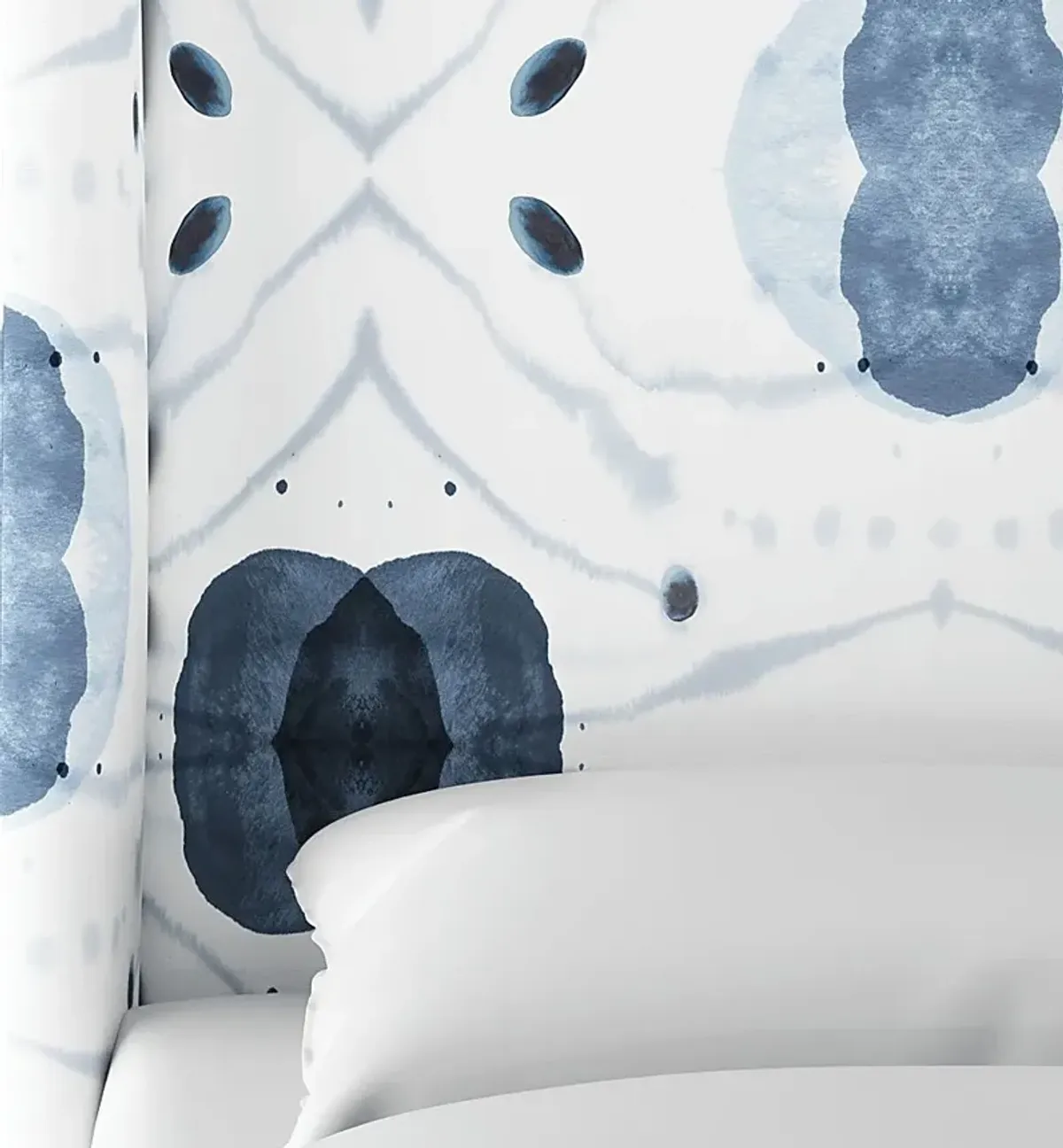 Kids Vashti Blue Twin Upholstered Headboard