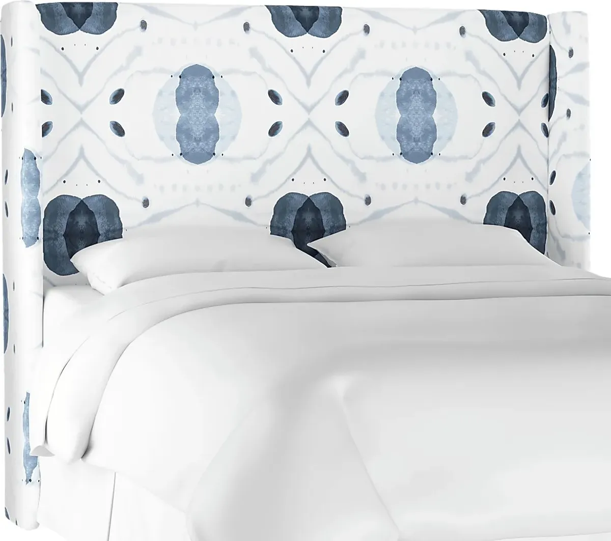 Kids Vashti Blue Twin Upholstered Headboard