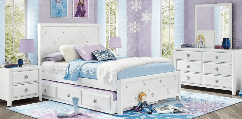 Disney Frozen Ice White 5 Pc Full Panel Bedroom