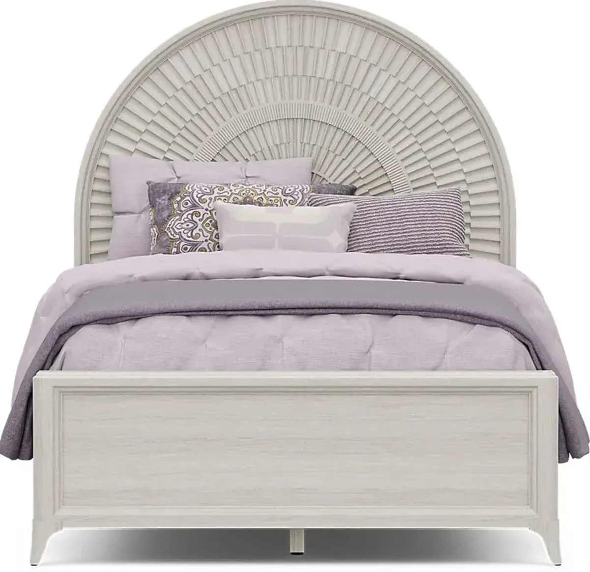 Kids Vivien Wirebrush Gray Full Panel Bed