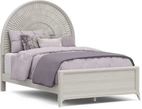 Kids Vivien Wirebrush Gray Full Panel Bed