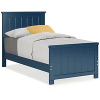 Kids Cottage Colors Navy 3 Pc Twin Panel Bed