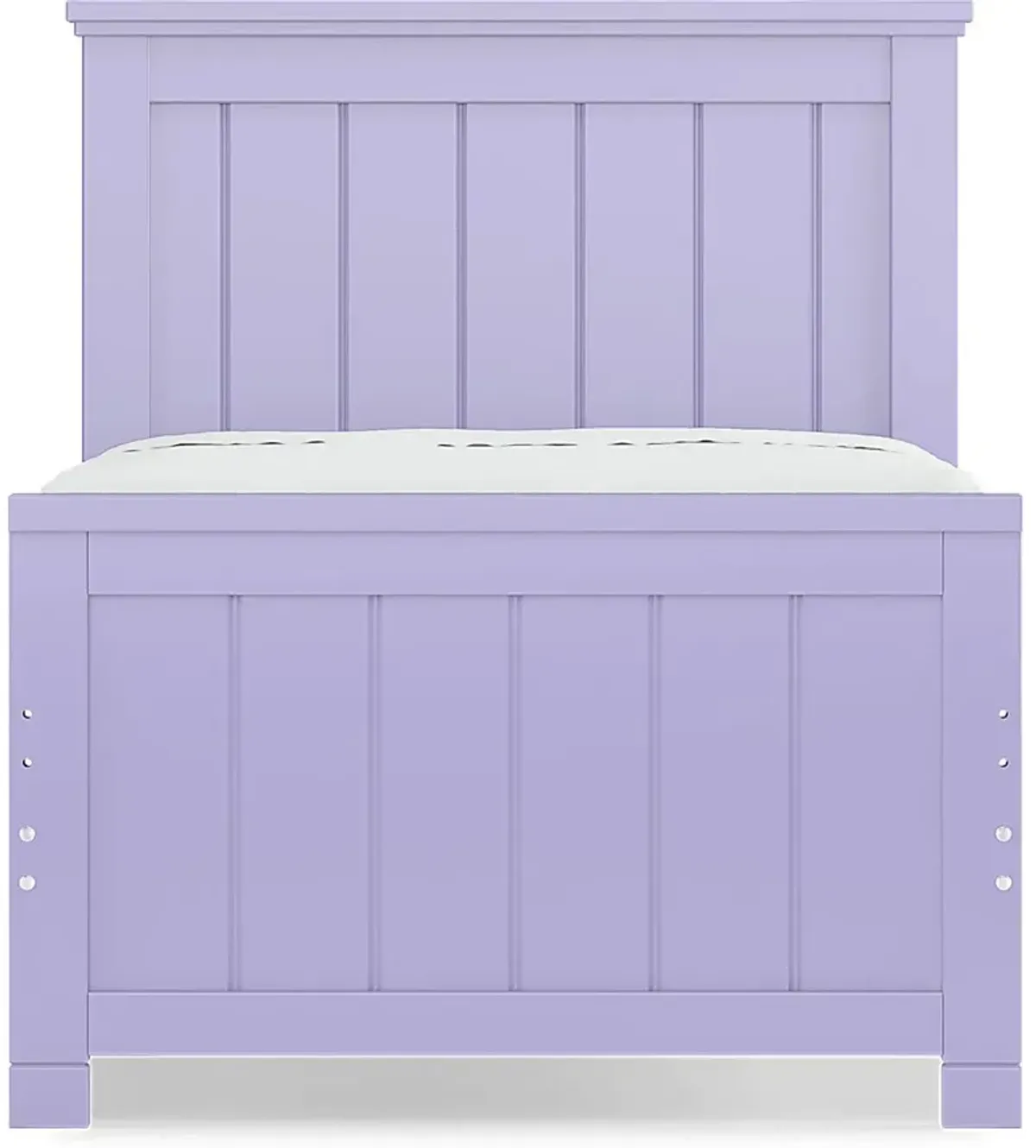 Kids Cottage Colors Lavender 3 Pc Twin Panel Bed