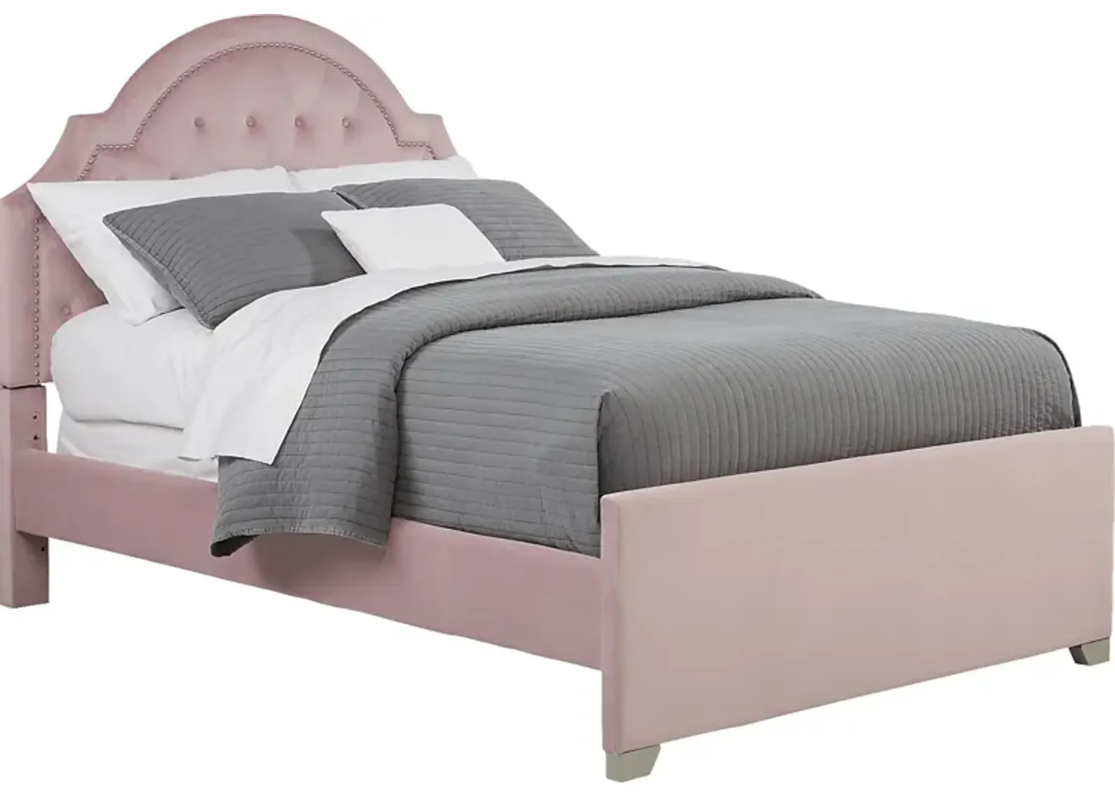 Kids Braelynn Pink 3 Pc Full Upholstered Bed