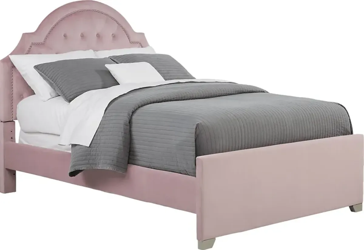 Kids Braelynn Pink 3 Pc Full Upholstered Bed