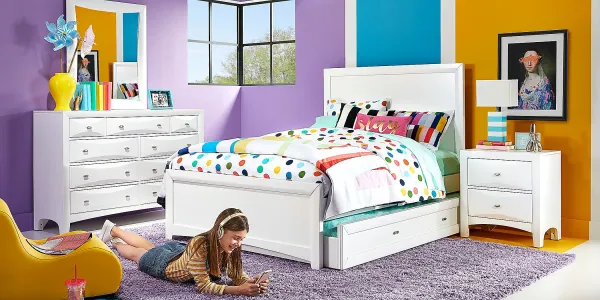 Kids Ivy League 2.0 White Full Panel Bedroom