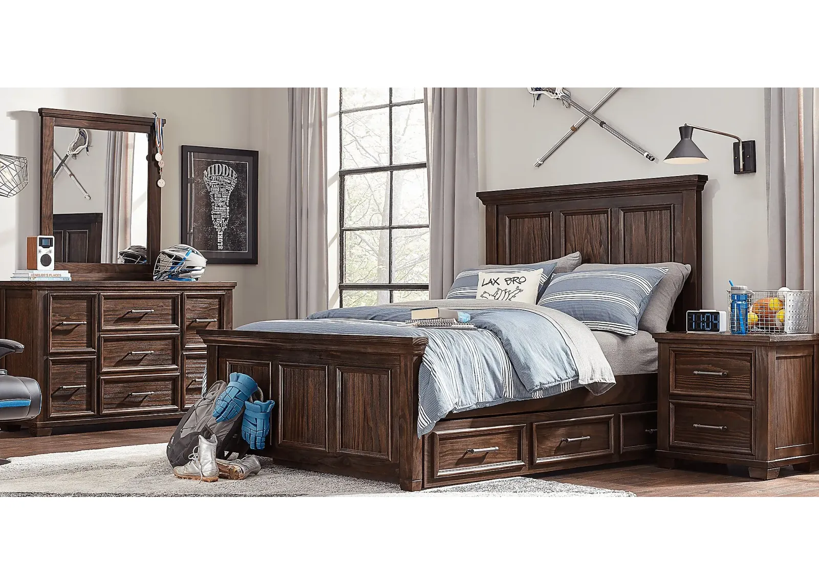 Kids Canyon Lake Java  5 Pc Twin Panel Bedroom