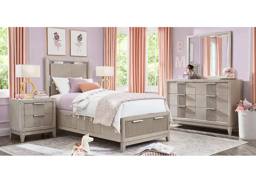 Kids Bellante Jr. 5 Pc Linen Twin Storage Bedroom