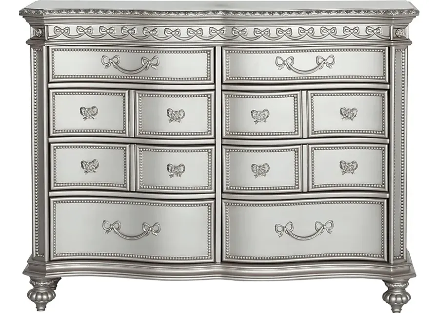 Disney Princess Fairytale Platinum 8 Drawer Dresser by Rooms To Go