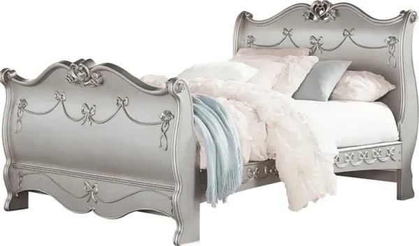Disney Princess Fairytale Platinum Twin Sleigh Bed