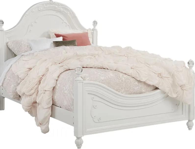 Disney Princess Dreamer White 3 Pc Full Panel Bed