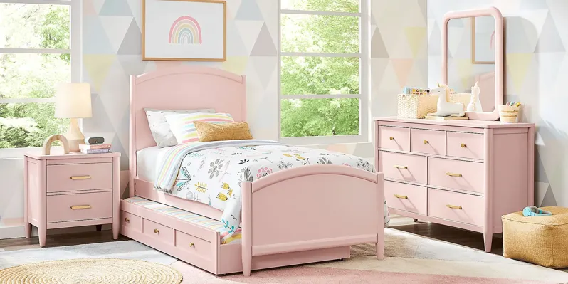 Kids Modern Colors Pink 5 Pc Twin XL Panel Bedroom